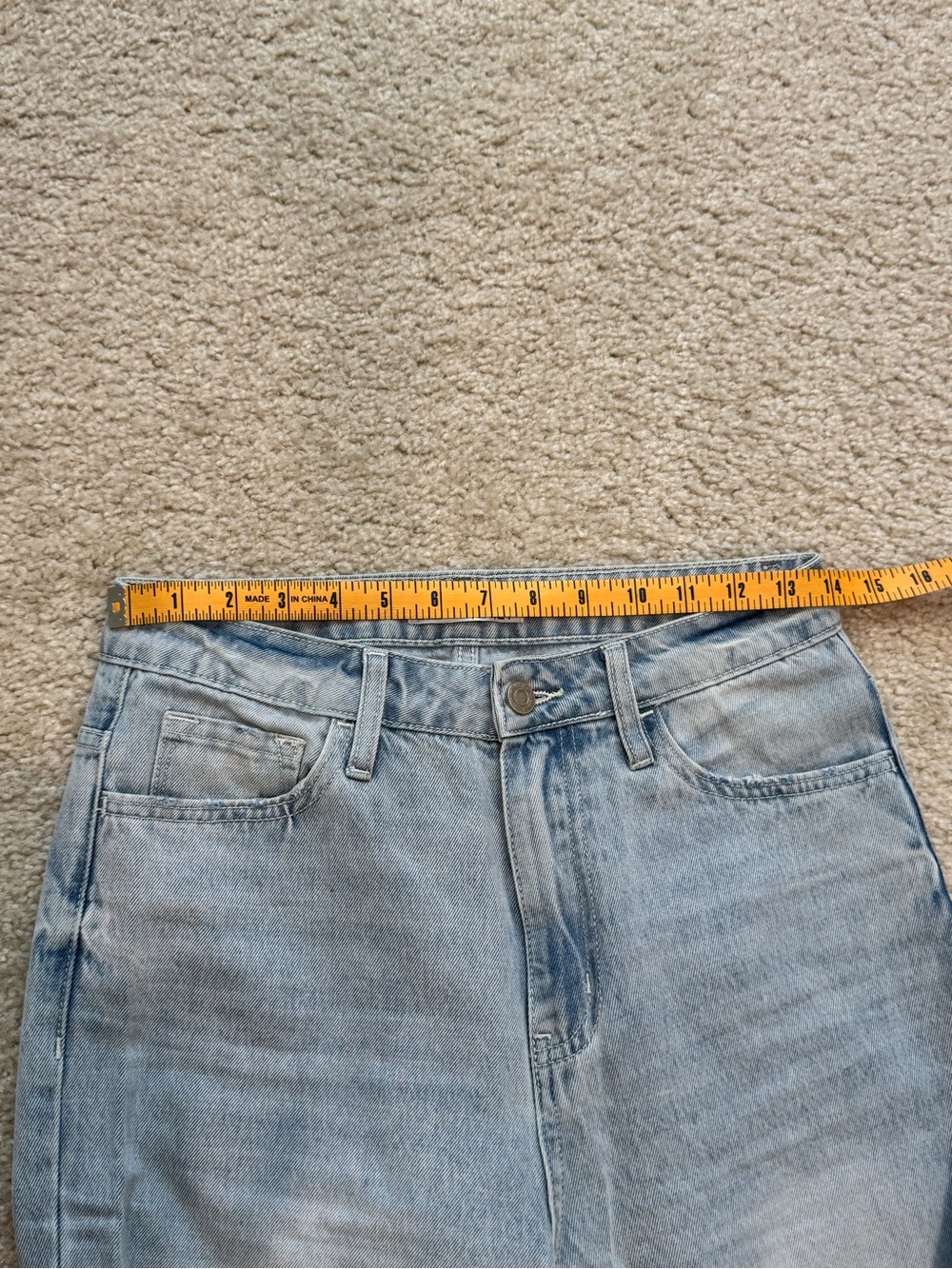 🔹 VERVET Los Angeles Distressed Wide Leg Jeans – Size 26 - Picture 7 of 8